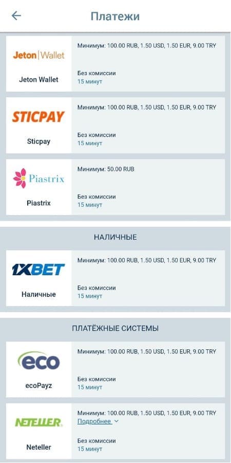 вывод на электронные кошельки
